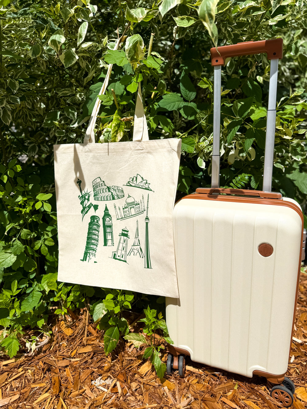 Landmark Doodles Tote Bag