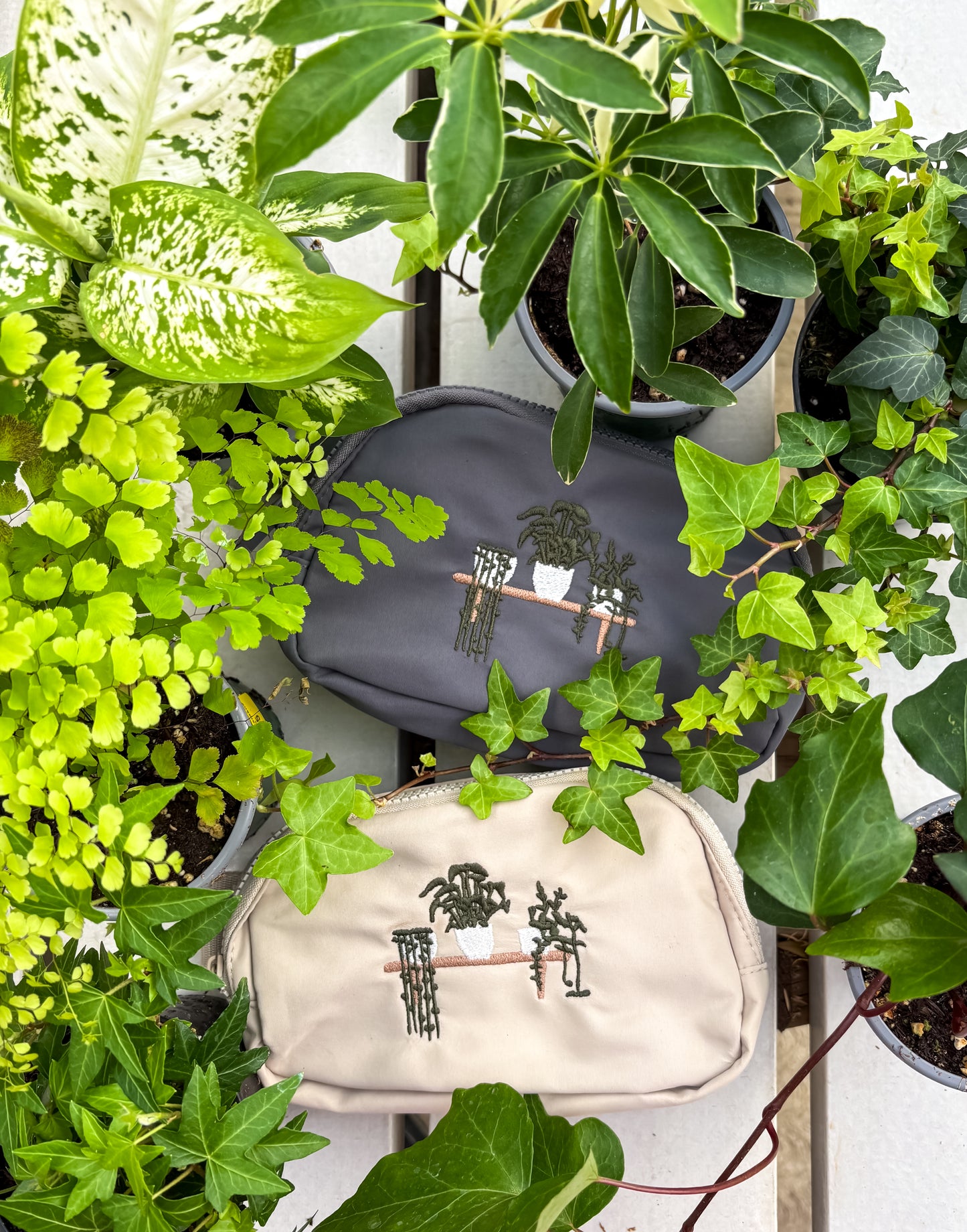 Botanical Belt Bag | Embroidered Hands-Free Crossbody Belt Bag Bag Embroidered_Botanical_Belt_Bag