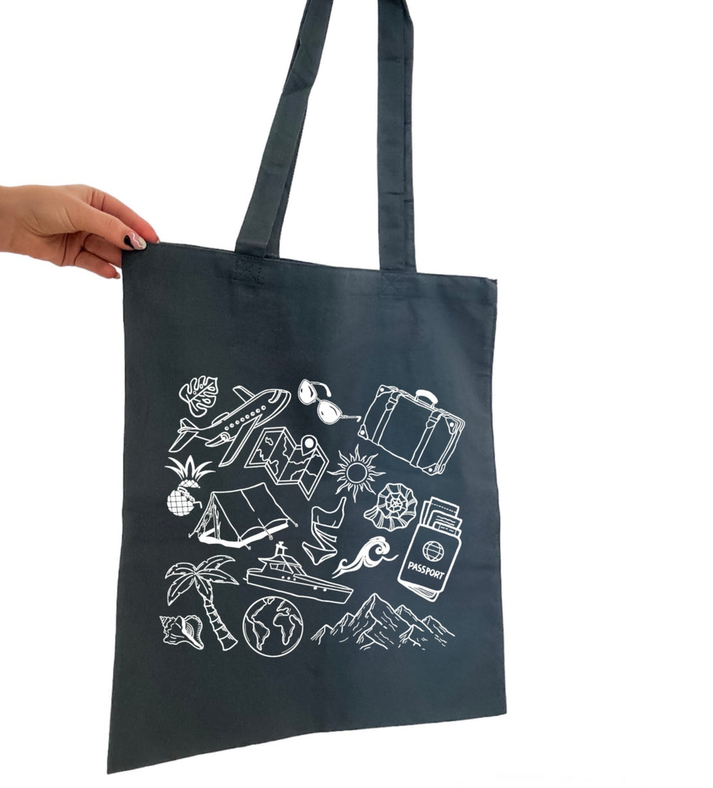 Travel Doodles Tote Bag
