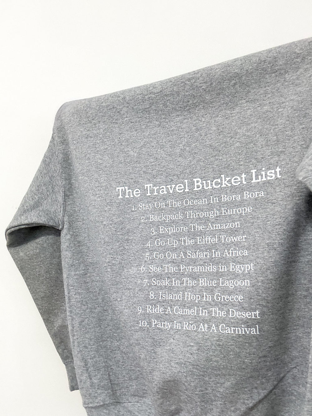 Travel Bucket List Crewneck