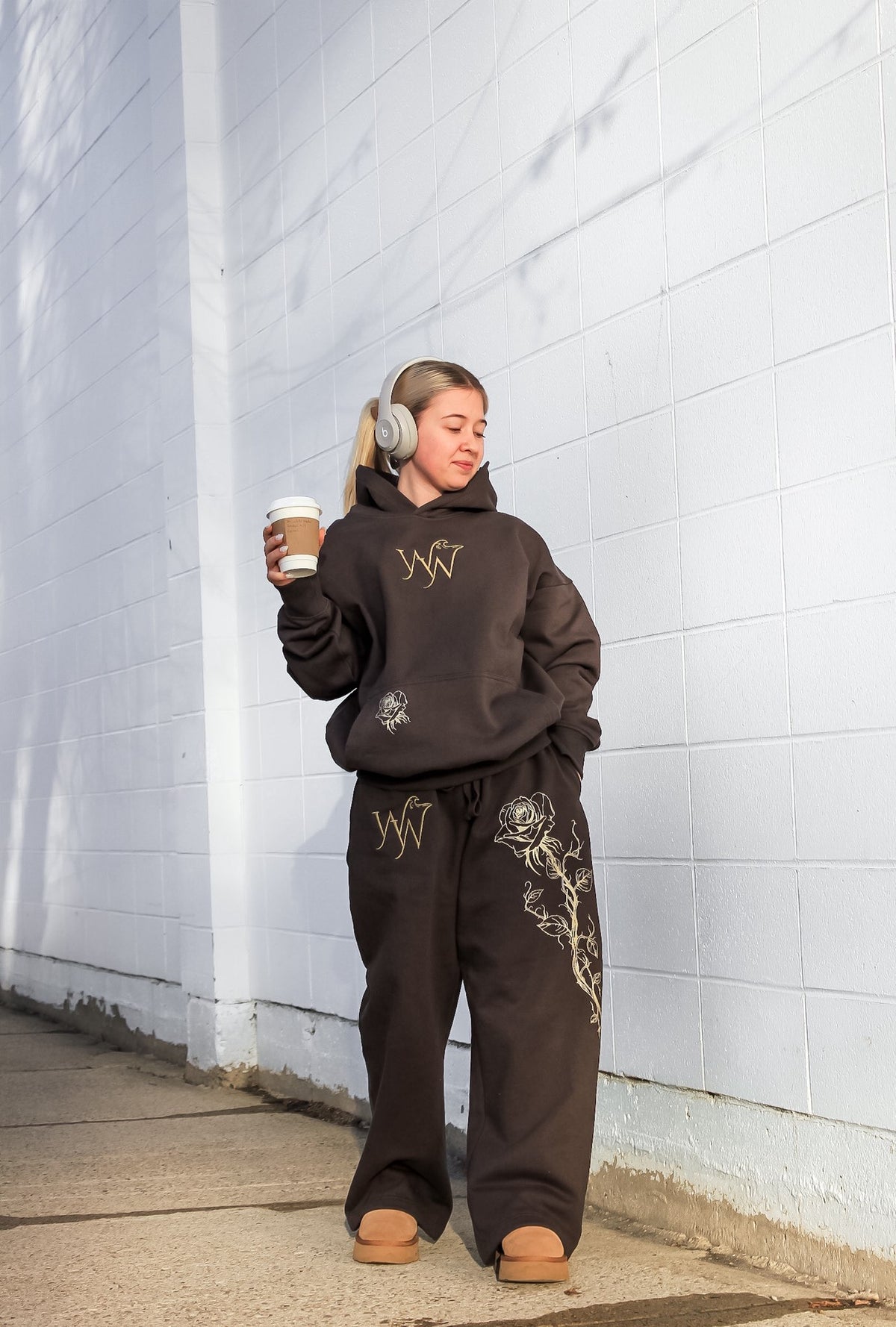 Beauty Within The Thorns Heavyweight Espresso Hoodie Hoodie Oversized_Beauty_Within_The_Thorns_Sweatsuit