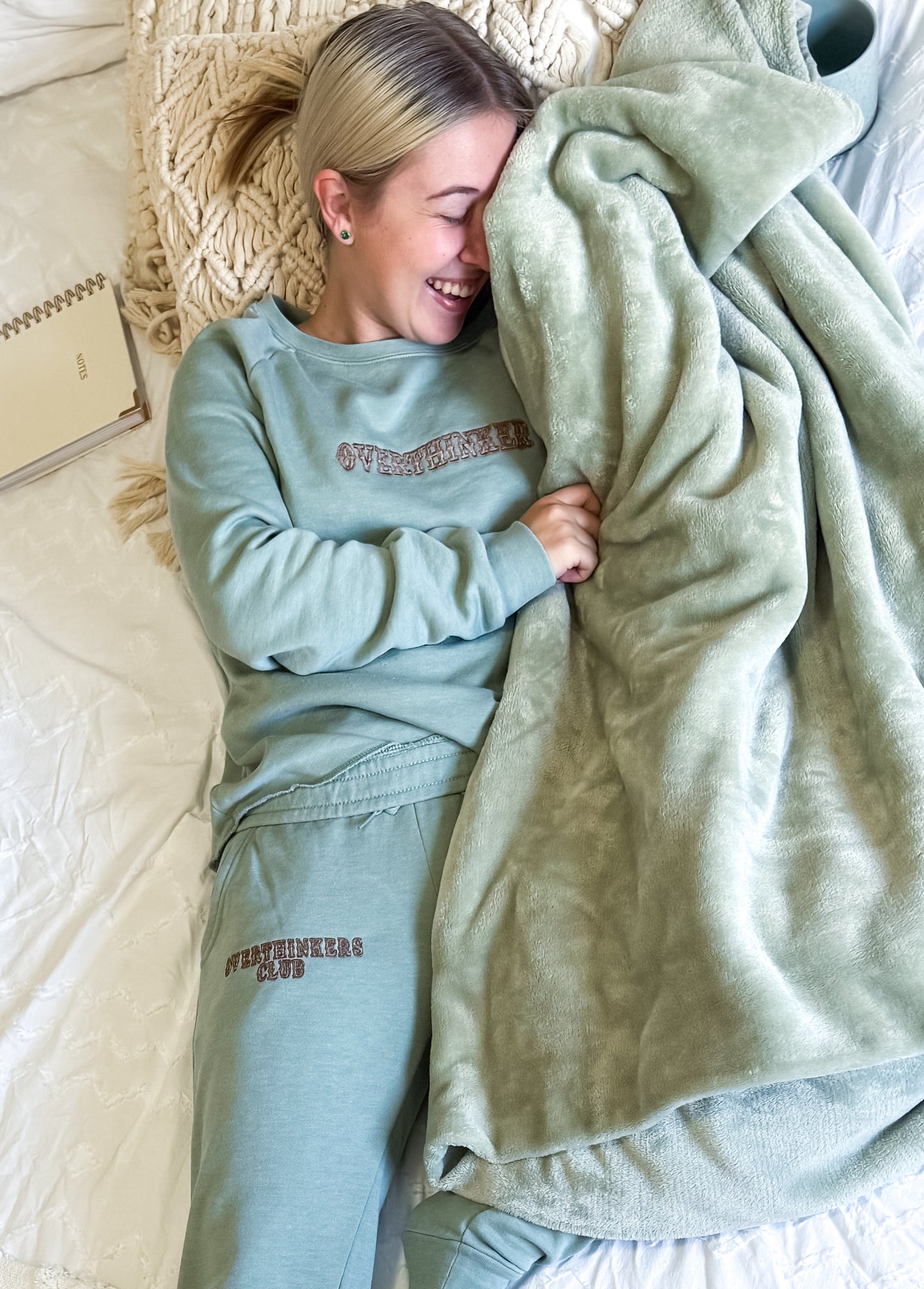 Overthinkers Club Sweatpants | Cozy Jogger Lounge Pants Pants 2X-Large Sage_Overthinkers_Club_Loungewear_Jogger_Pants