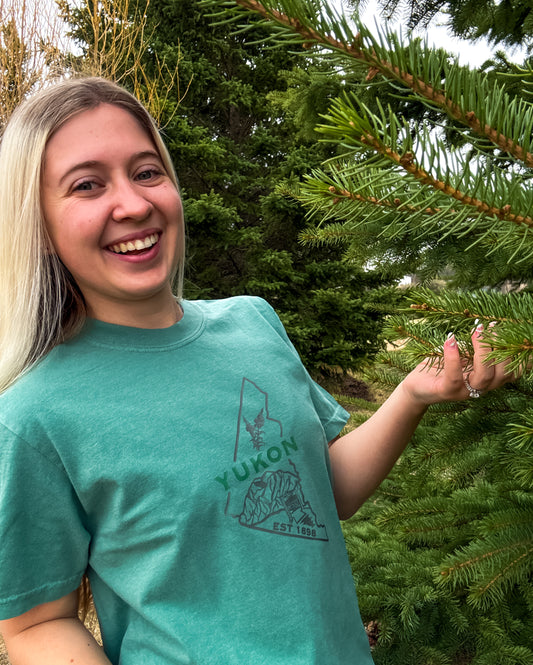 Yukon Graphic T-Shirt | Canadian Territory Tee T-Shirt Seafoam Seafoam_Yukon_Graphic_Tee