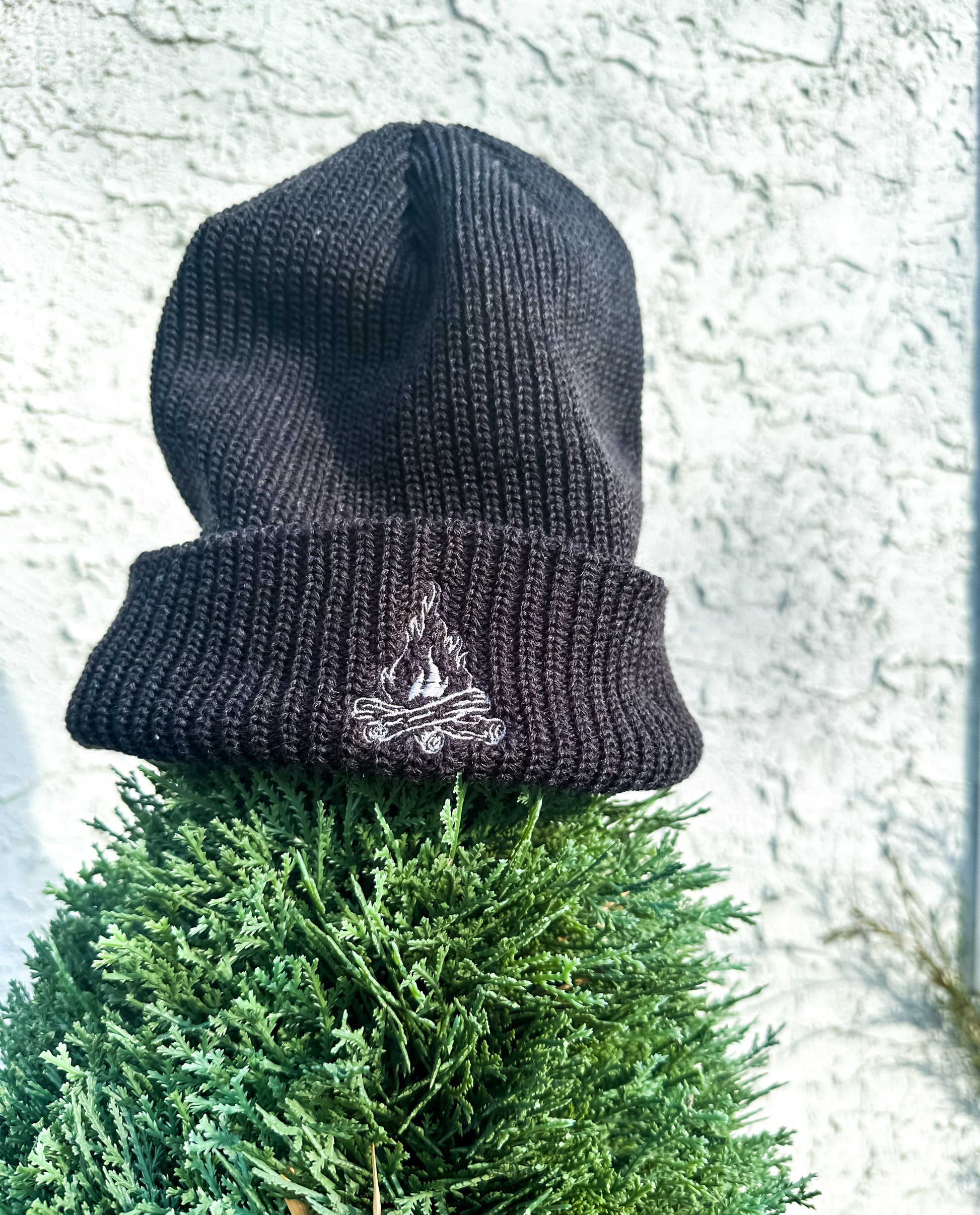 Campfire Embroidered Beanie | Cozy Knit Hat Hats Storm Storm_Woven_Acrylic_Campfire_Beanie