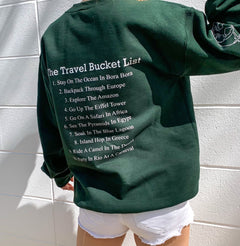 Travel Bucket List Crewneck